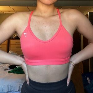 Gymshark Hot Pink Racerback Sports Bra